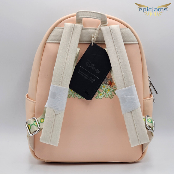 Loungefly Disney Lady and the Tramp Daisy Portrait Floral Mini Backpack Bag New - Picture 6 of 6